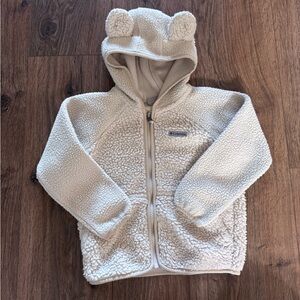 Toddler Columbia Cream Sherpa Zip Jacket 4T